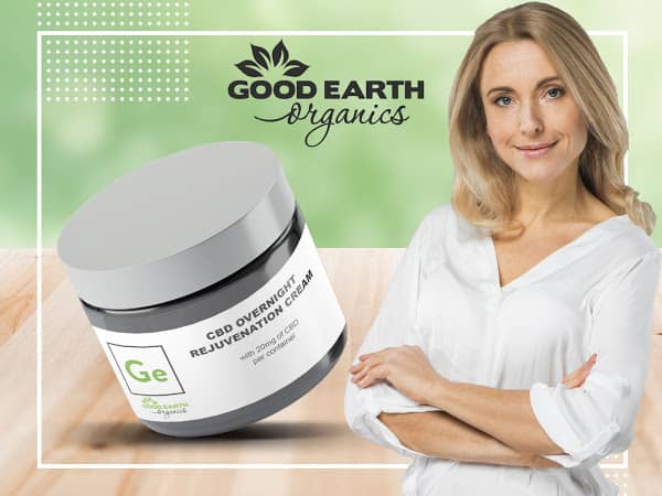 Container of CBD Overnight Rejuvenation Cream